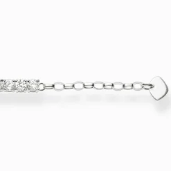 Women THOMAS SABO Bracelets-Tennis bracelet with white stones silver