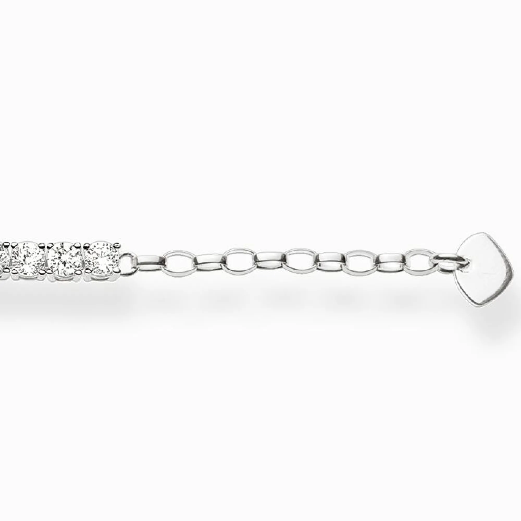 Women THOMAS SABO Bracelets-Tennis bracelet with white stones silver