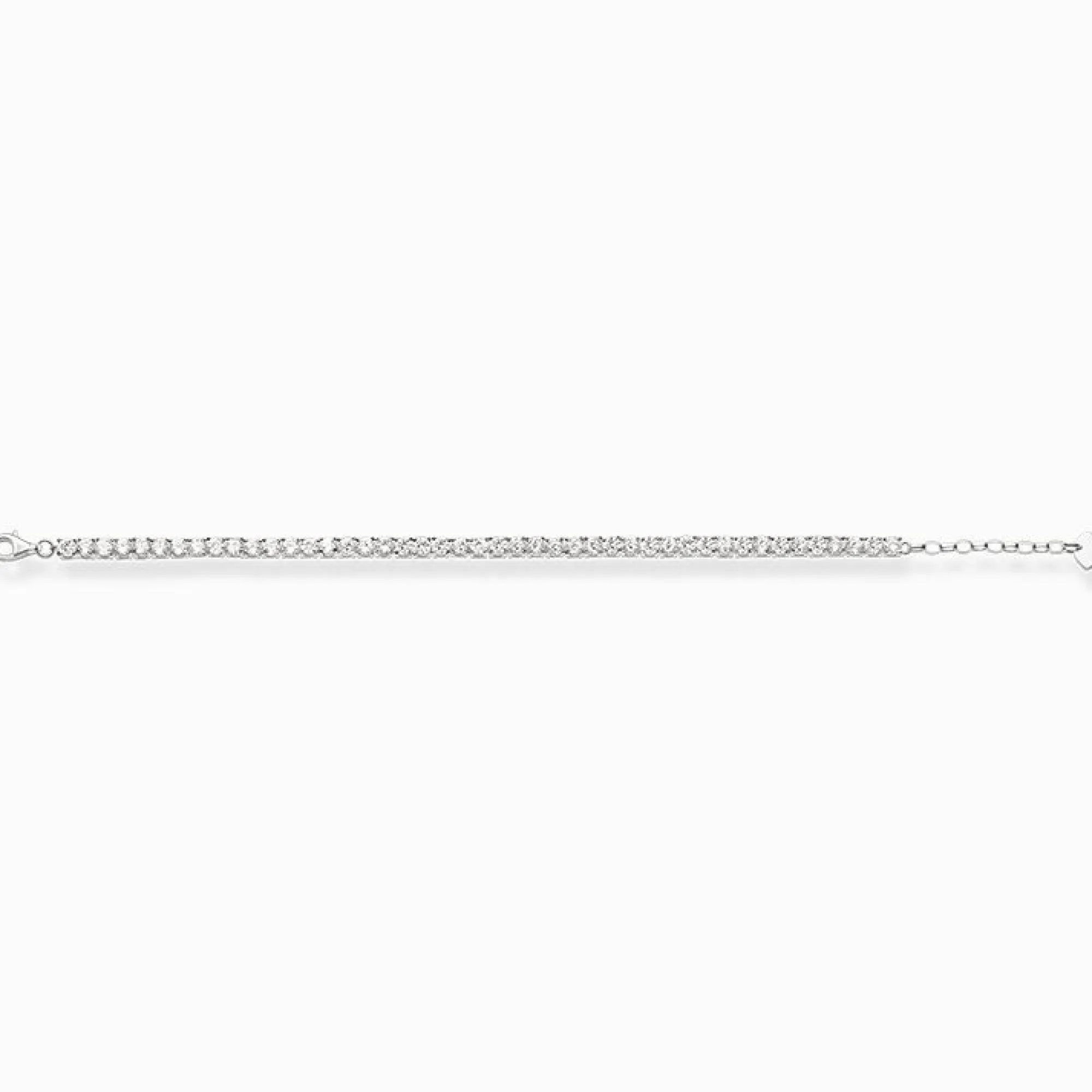 Women THOMAS SABO Bracelets-Tennis bracelet with white stones silver