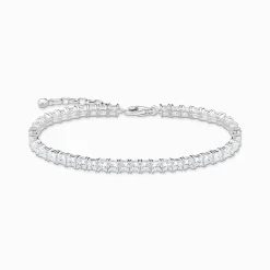 Women THOMAS SABO Bracelets-Tennis bracelet with white stones silver