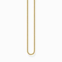 Women THOMAS SABO Necklaces|18-Carat Gold-Plating - 925 Silver-Venezia chain Thickness 1.00 mm (0.04 Inch)
