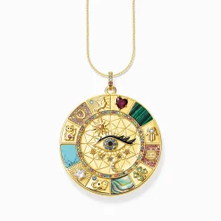 Women THOMAS SABO Necklaces|18-Carat Gold-Plating - 925 Silver-Venezia chain Thickness 1.00 mm (0.04 Inch)