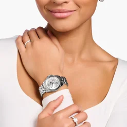Women THOMAS SABO Watches|Ladies' Watches-Women’s watch flowers from white stones