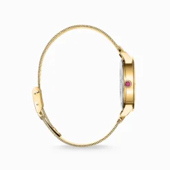 Women THOMAS SABO Watches|Ladies' Watches-Women’s watch kaleidoscope dragonfly green yellow gold-coloured