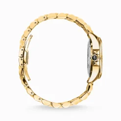 Women THOMAS SABO Watches|Ladies' Watches-Women’s watch Mystic Island with white stones and green malachite gold colour