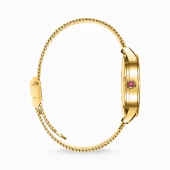 Women THOMAS SABO Watches|Ladies' Watches-Women’s watch snake in 3D optics yellow gold-coloured