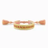 THOMAS SABO Accessories-Woven bracelet CHARMISTA in pink, green & orange
