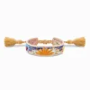 THOMAS SABO Accessories-Woven bracelet with ornaments in orange, dark blue, green & red