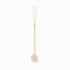 THOMAS SABO Accessories-Yellow-gold plated Charm Club short mobile chain with Charmista Coin
